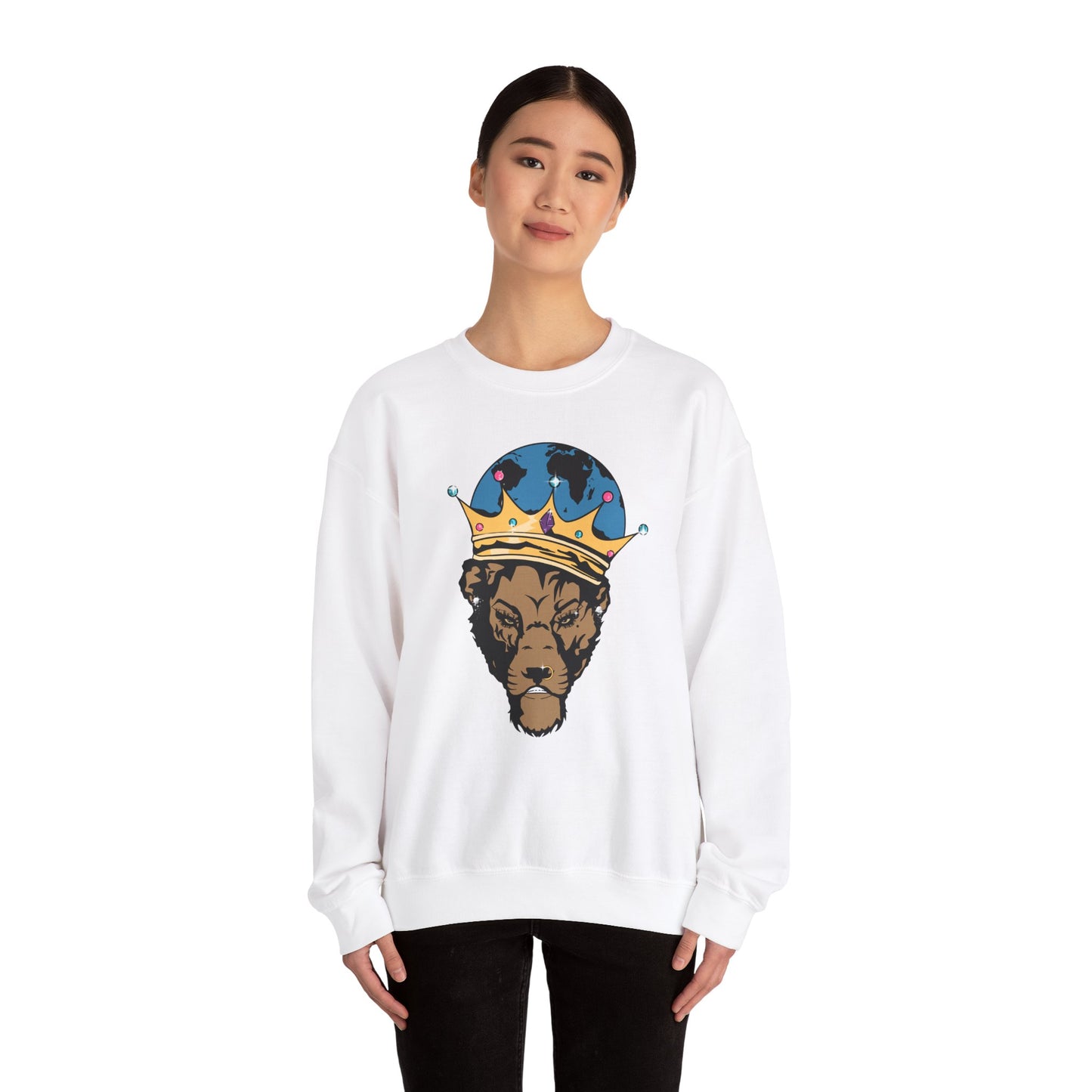 Women's Lioness, Crewneck Sweater
